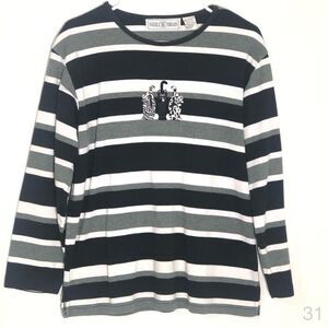 Needle & Threads cats crew neck sweater